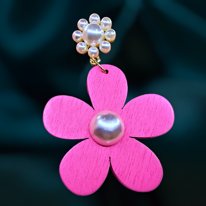 Big Flower Earrings Earrings bead casuals Ear Rings Earrings ethnic office party Trincket Jewellry Jewelry Jewellery