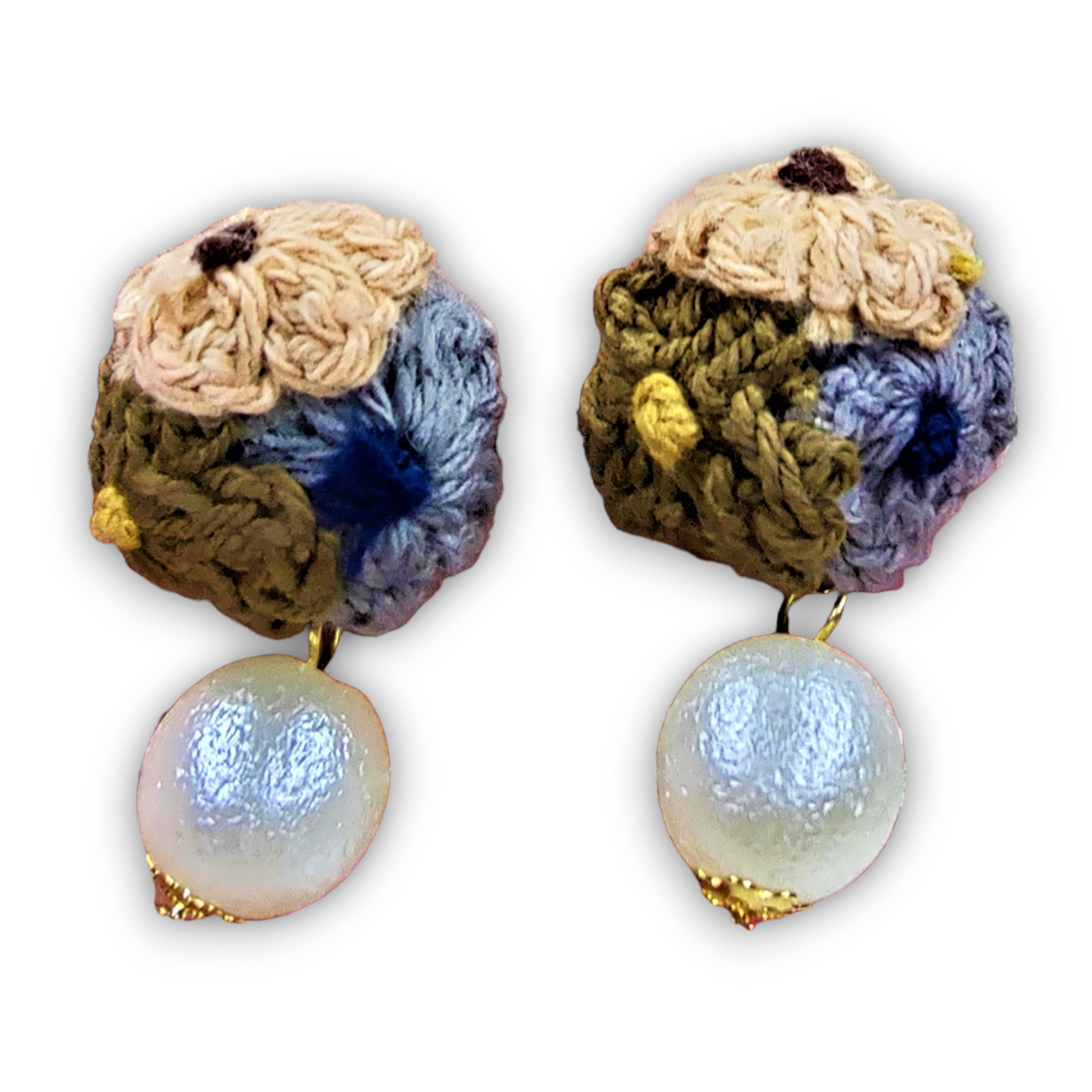 Multicolor Pom Pom Earrings Multicolor Earrings bead casuals Ear Rings Earrings ethnic office party Trincket Jewellry Jewelry Jewellery