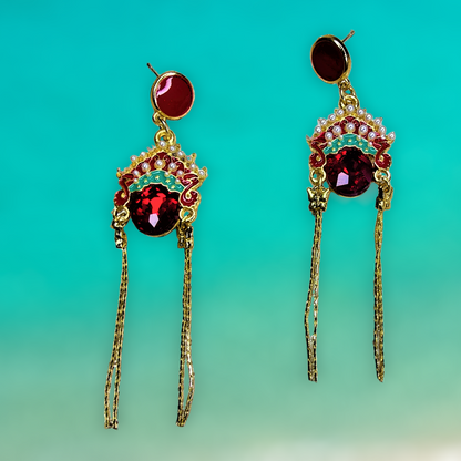 Kathakali Face Earrings Earrings bead Ear Rings Earrings ethnic party Trincket Jewellry Jewelry Jewellery