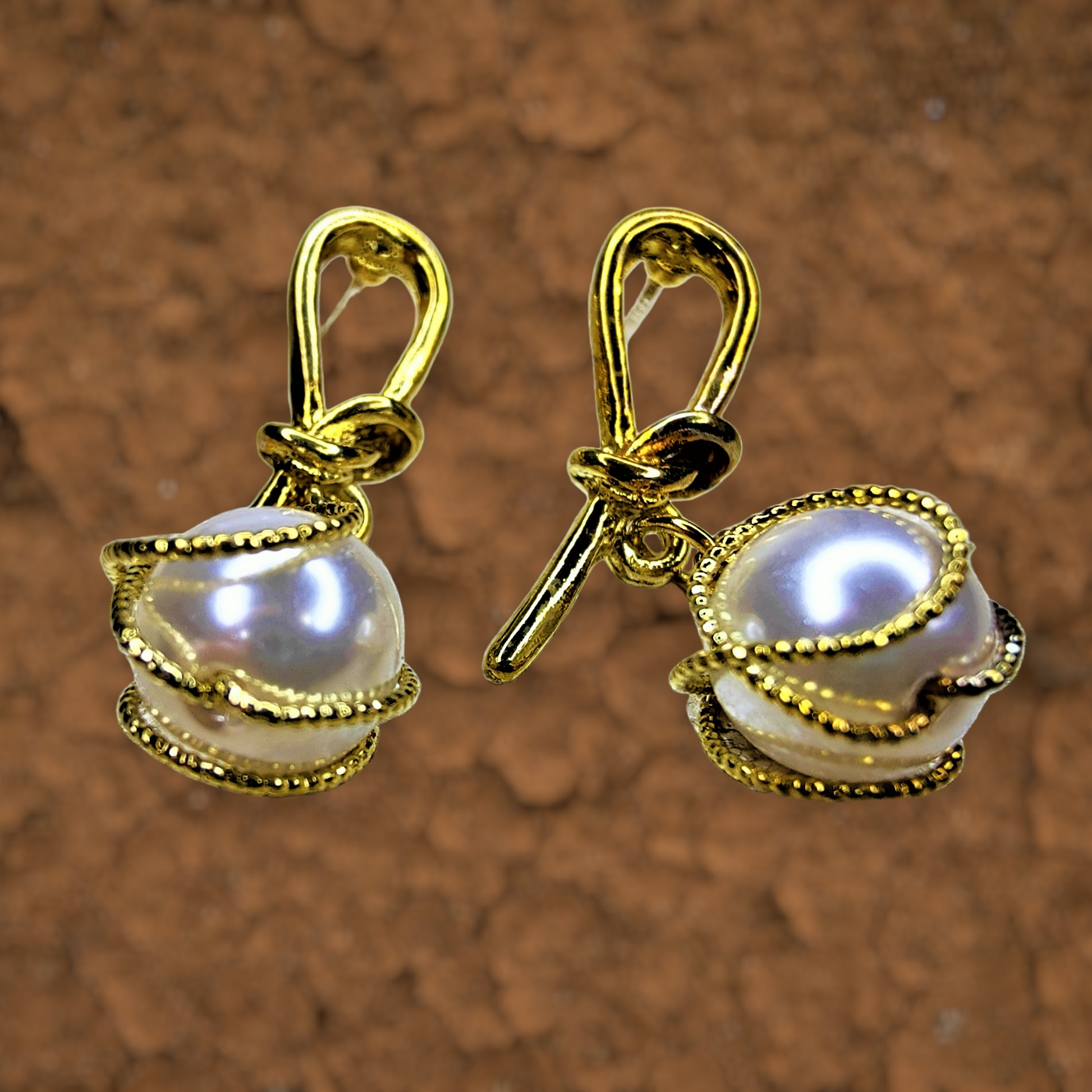 Knott & Bead Danglers Earrings bead casuals Ear Rings Earrings ethnic office party Trincket Jewellry Jewelry Jewellery