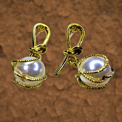 Knott & Bead Danglers Earrings bead casuals Ear Rings Earrings ethnic office party Trincket Jewellry Jewelry Jewellery
