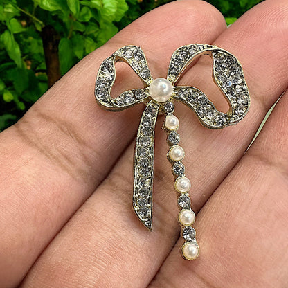 Stone Studded Big Bow Earrings Earrings bead Ear Rings Earrings ethnic party Trincket Jewellry Jewelry Jewellery