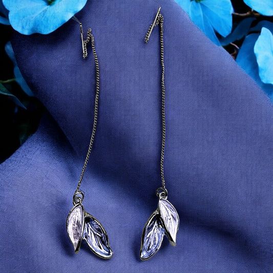 Leafy Needle Thread Earrings Earrings casuals Ear Rings Earrings office party Trincket Jewellry Jewelry Jewellery