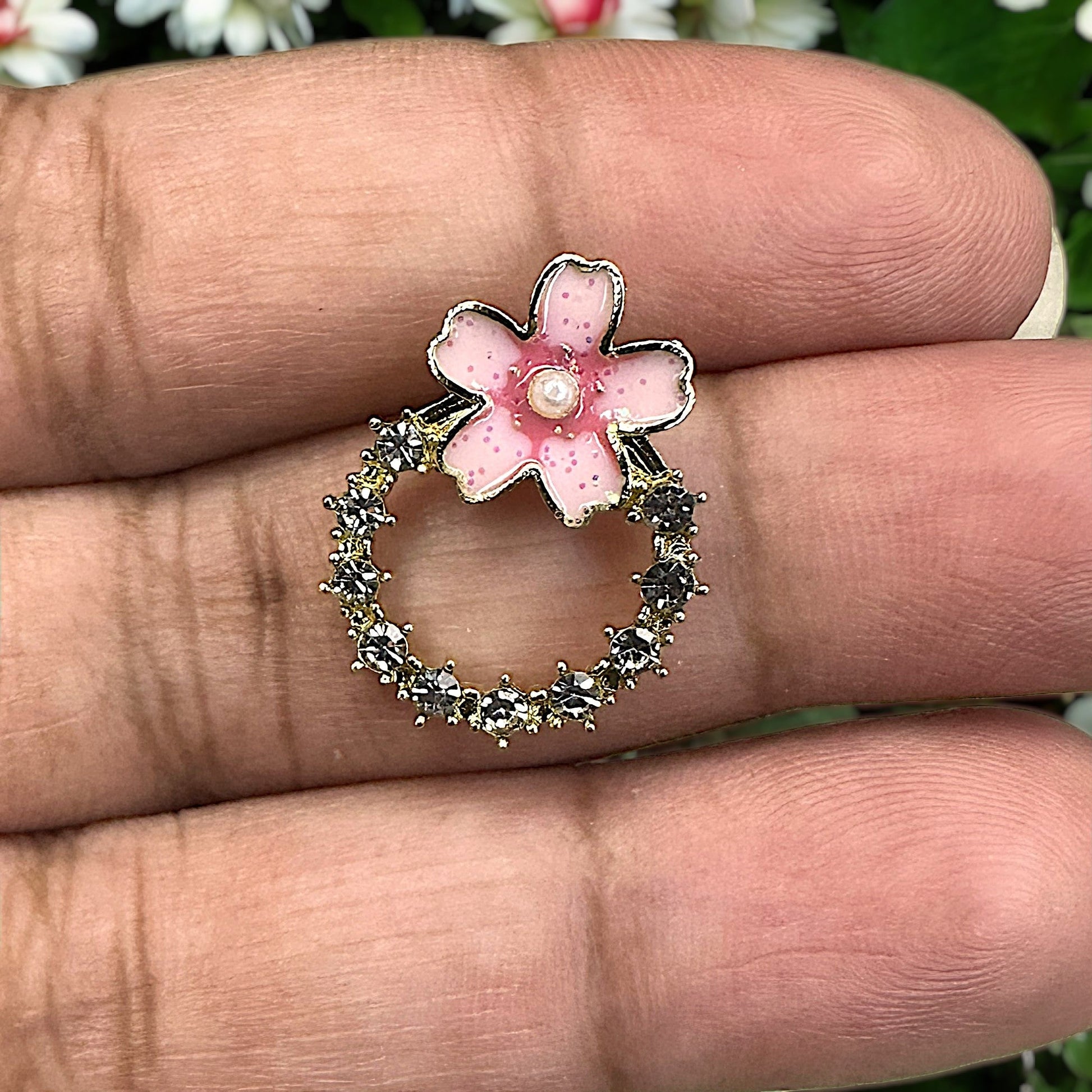 Ringed Flower Studs Earrings casuals Ear Rings Earrings office party Trincket Jewellry Jewelry Jewellery