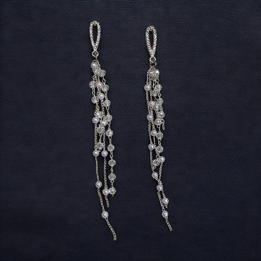 Dazzle Pearl Dangle Earrings bead casuals Ear Rings Earrings ethnic office party Trincket Jewellry Jewelry Jewellery