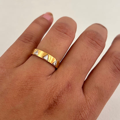 Sleek Triangle Ring