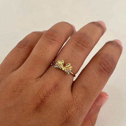 Butterfly Spark Gold Ring