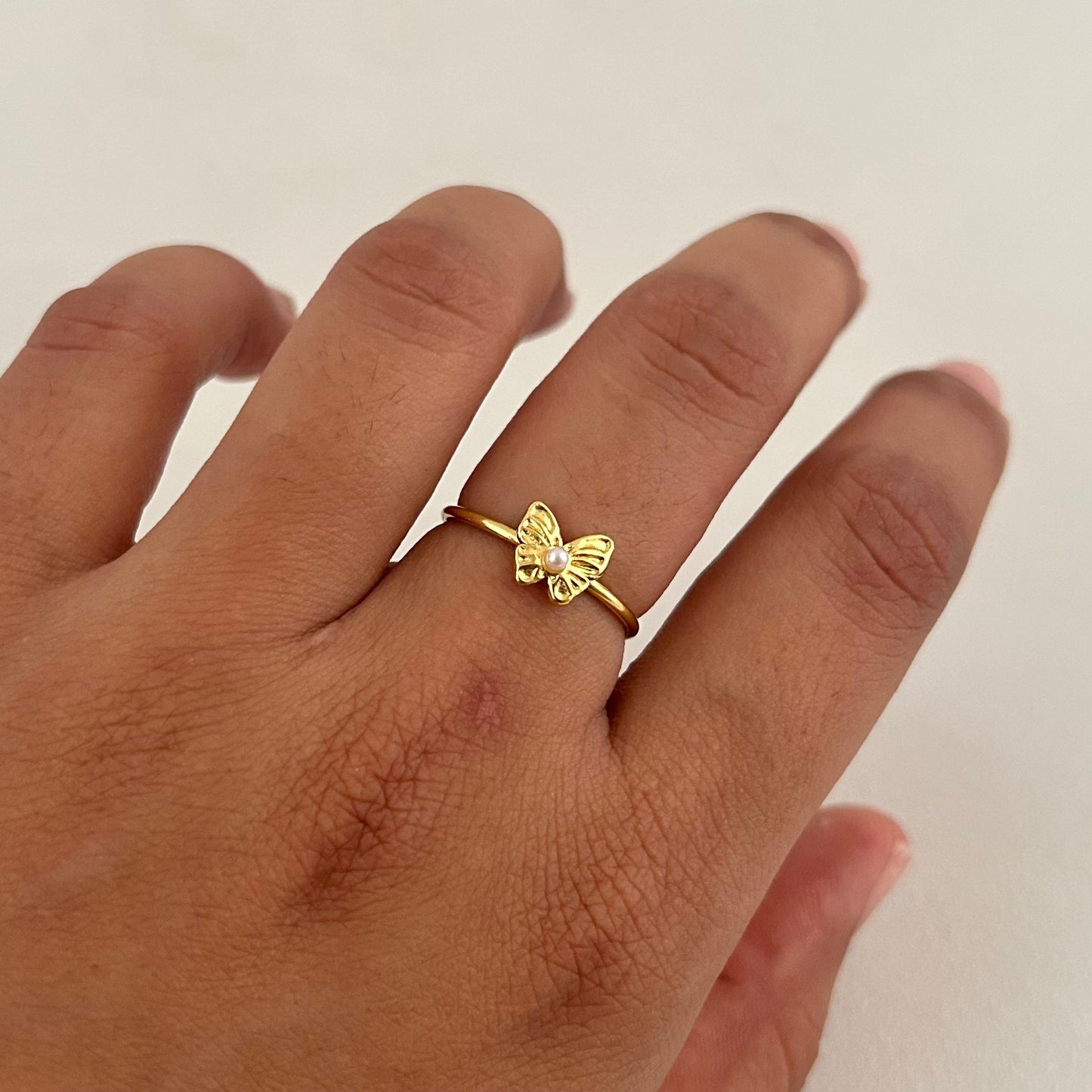 Gold Butterfly Ring
