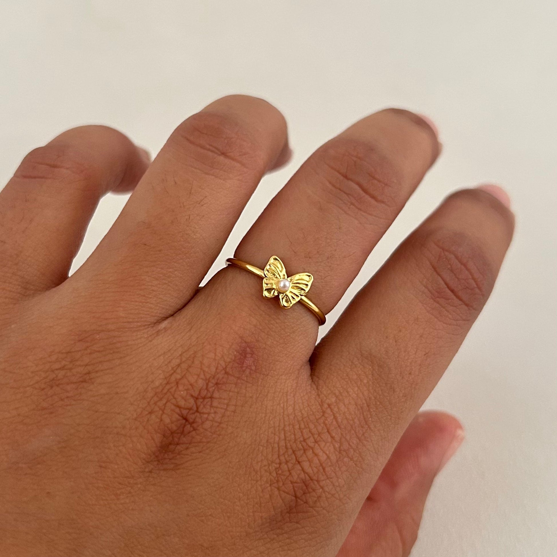 Gold Butterfly Ring