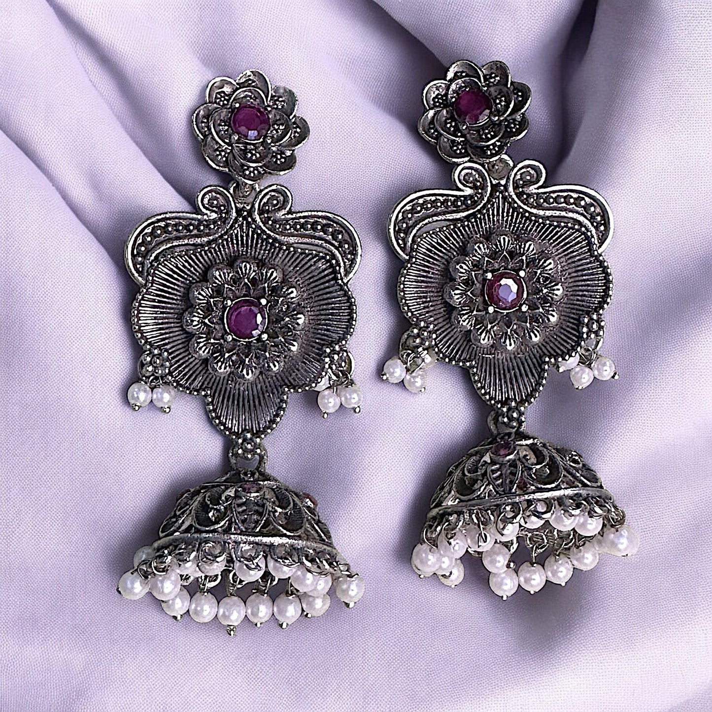 Paan Leaf Jhumki Earrings Ear Rings Earrings ethnic party Trincket Jewellry Jewelry Jewellery