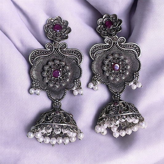 Paan Leaf Jhumki Earrings Ear Rings Earrings ethnic party Trincket Jewellry Jewelry Jewellery