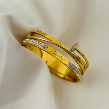 Subtle Statement Bangle Bracelet