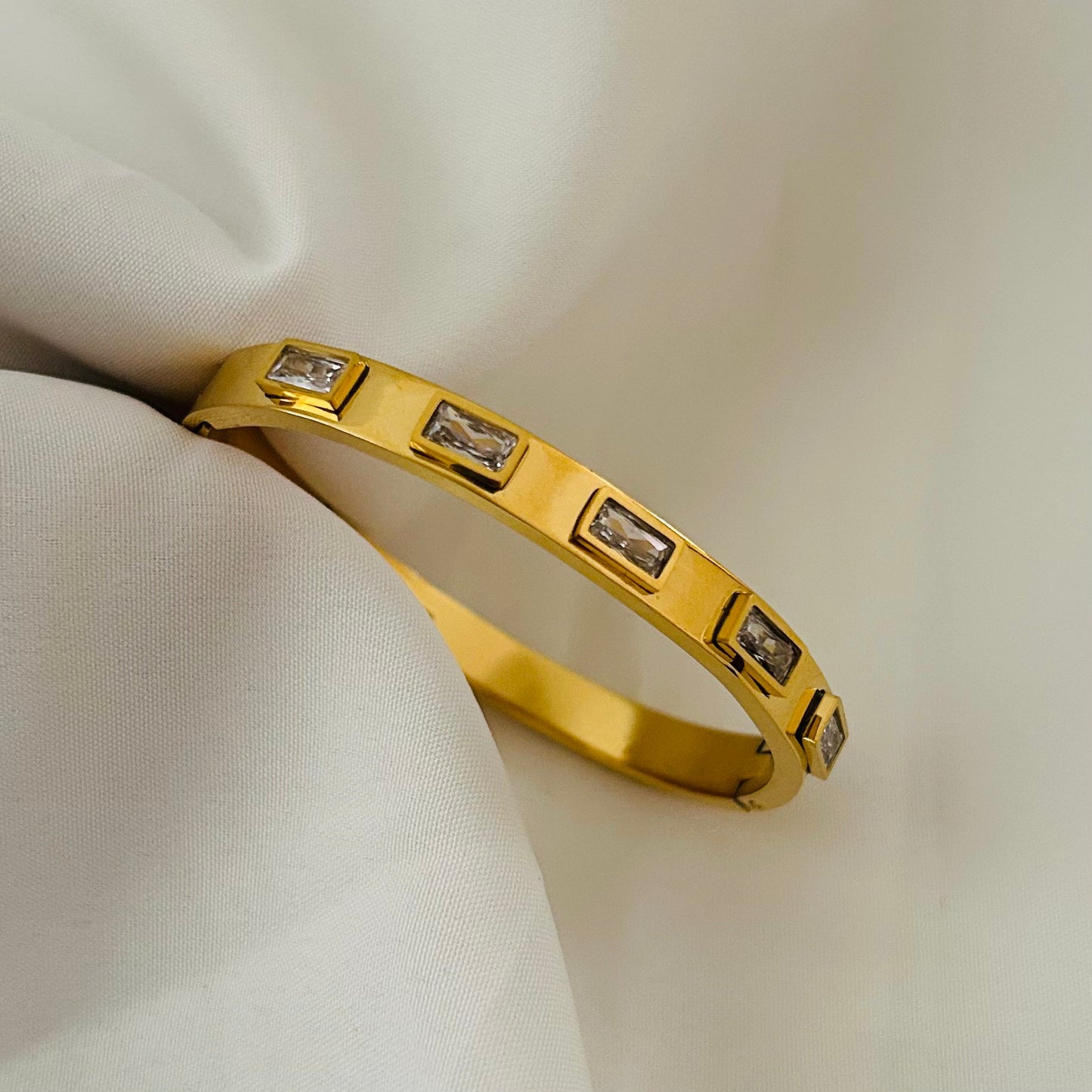Baguette Crystal Bangle