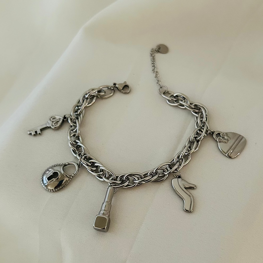 Silver Charm Bracelet