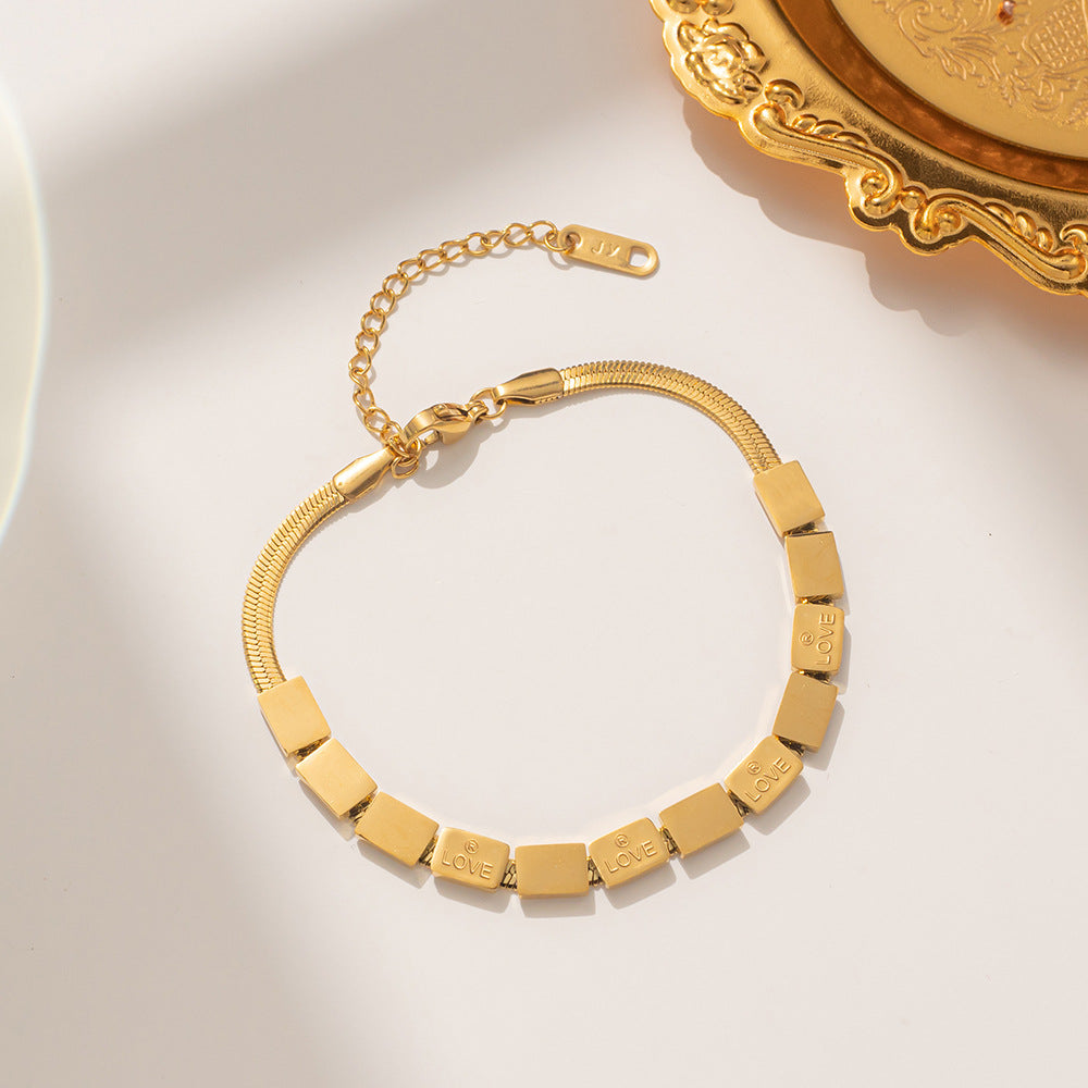just-lil-things-artificial-Golden Love Link Bracelet – Minimal Charm Design--jltb0281