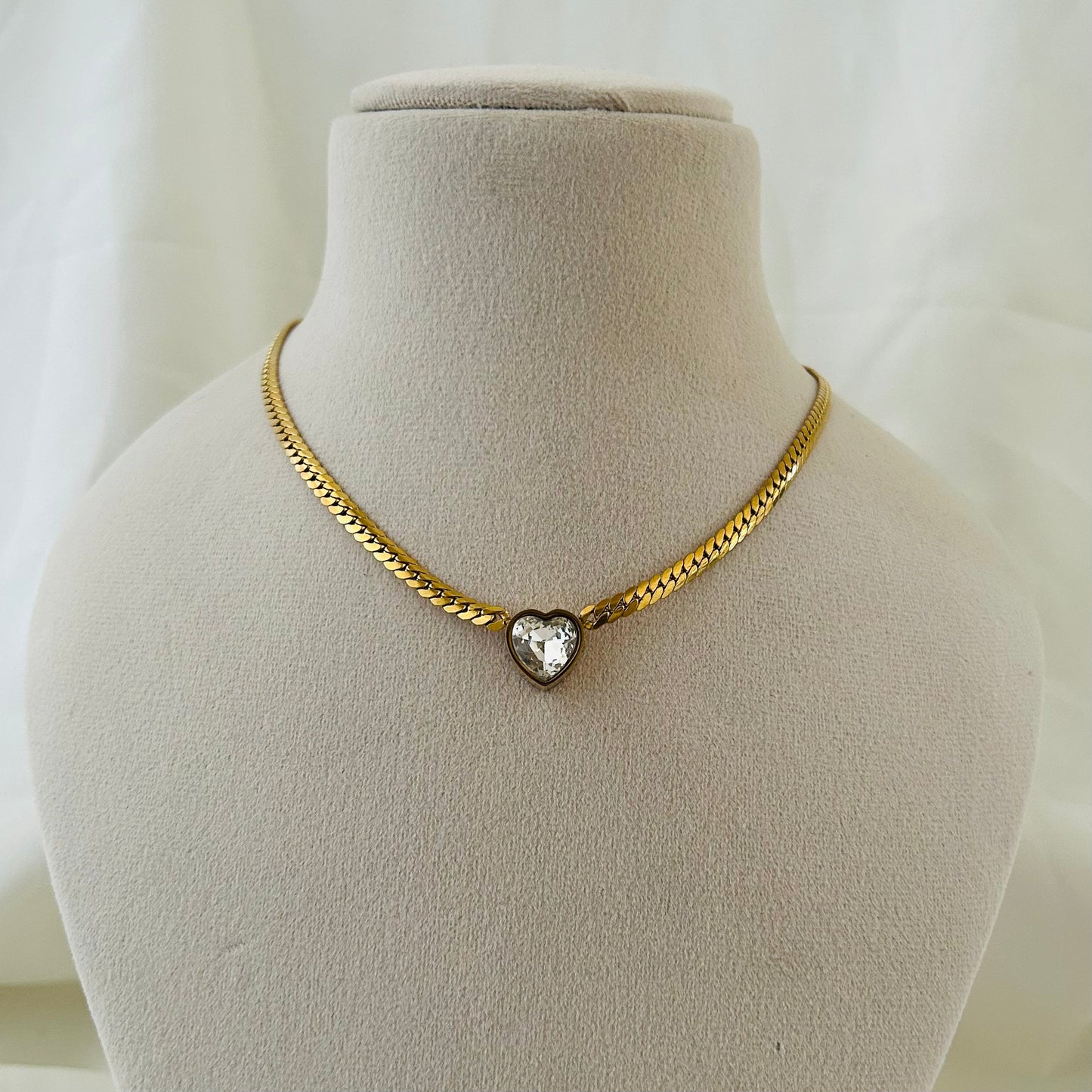 Eternal Love Heart Gold Necklace