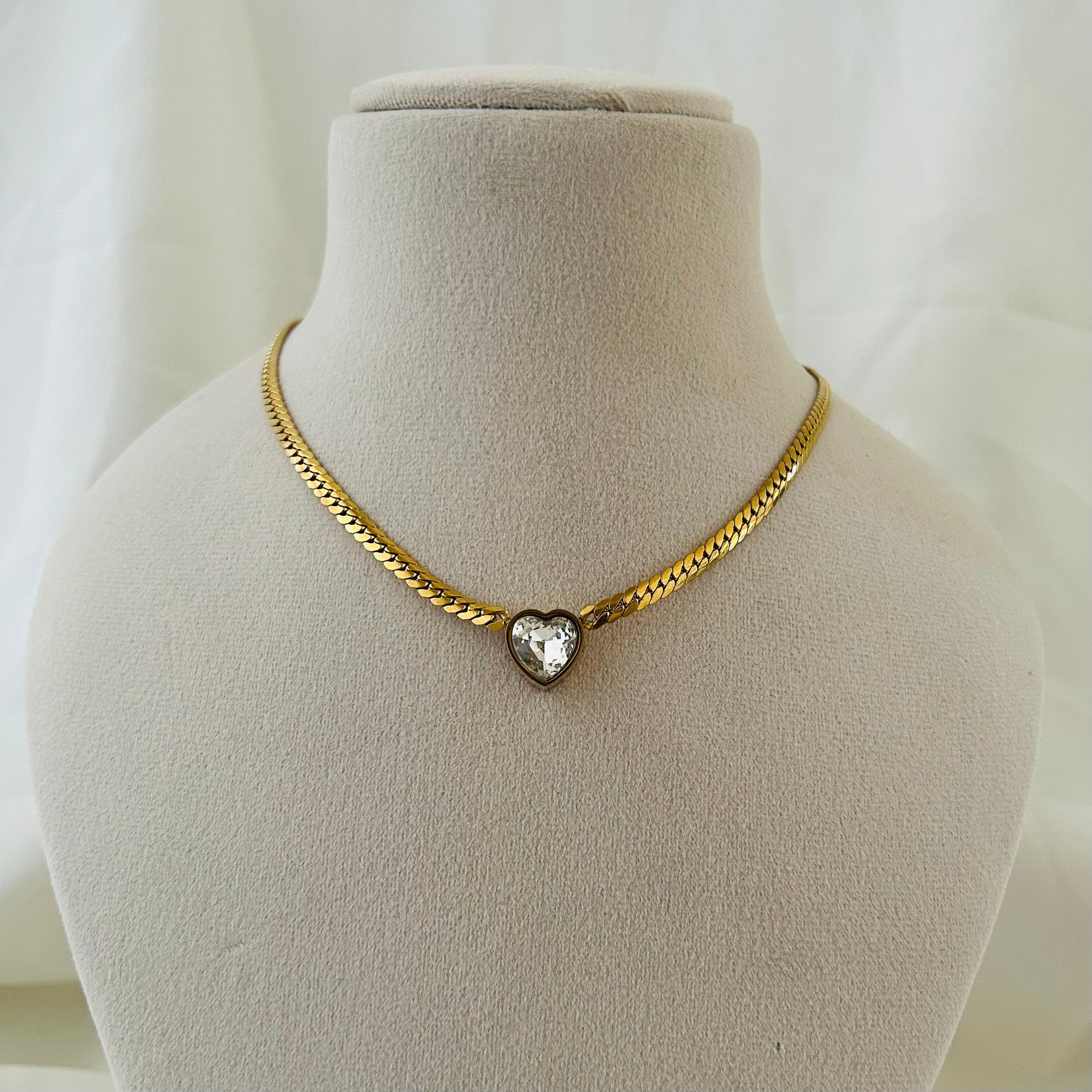 Eternal Love Heart Gold Necklace
