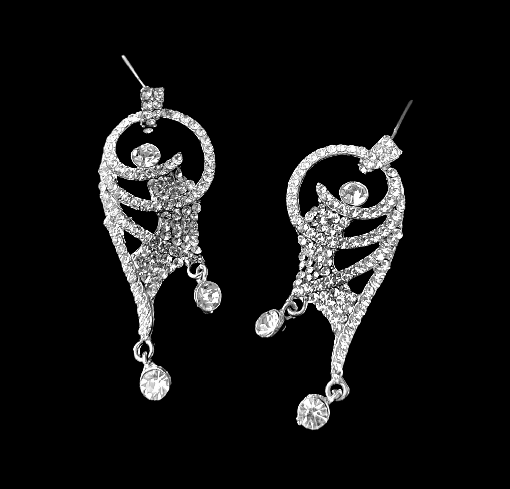 Silver Small Stone Earrings Earrings Ear Rings Earrings party Trincket Jewellry Jewelry Jewellery