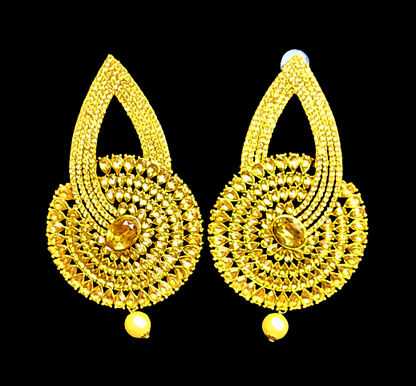 Golden Small Stone Earrings Gold Earrings Ear Rings Earrings ethnic Trincket Jewellry Jewelry Jewellery