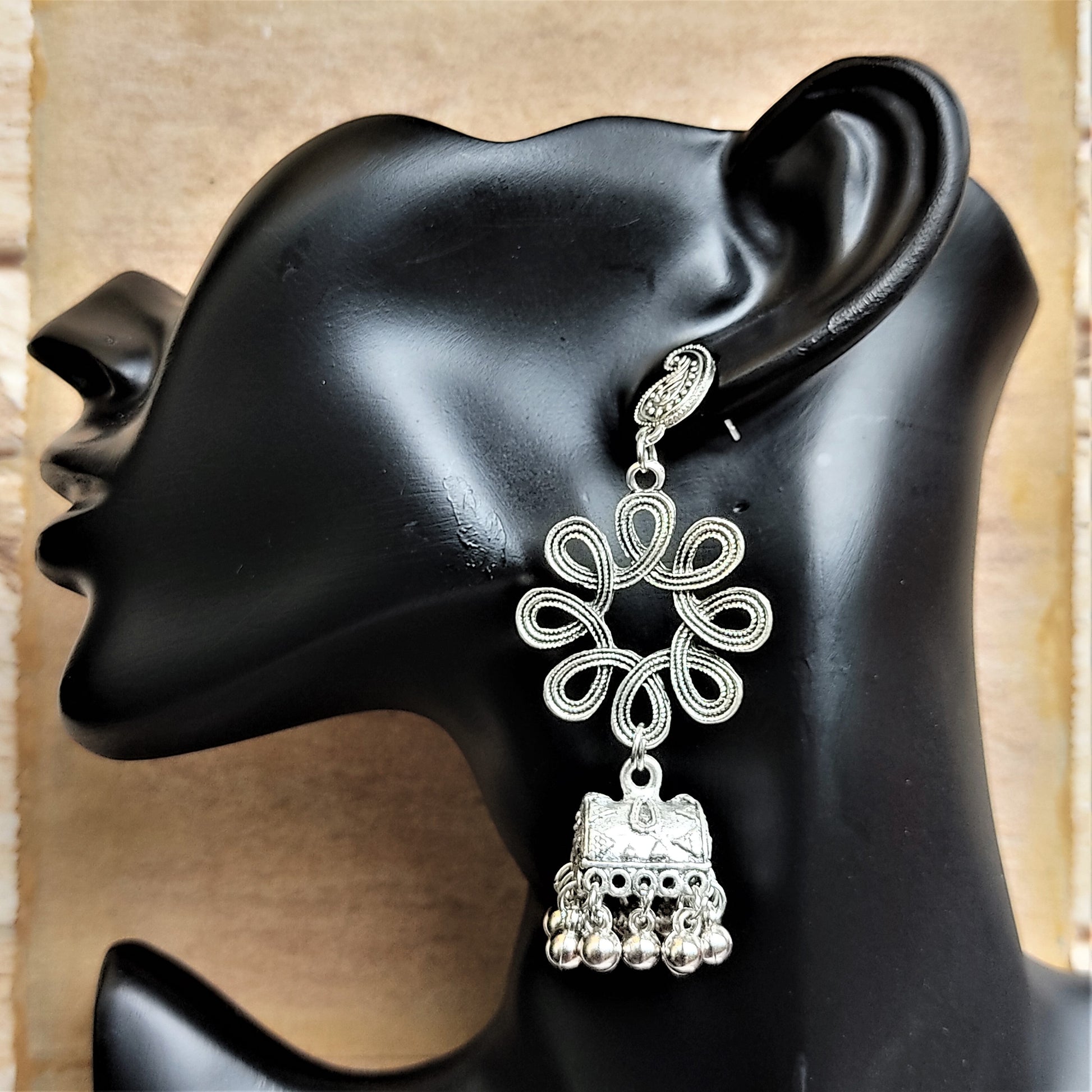 Flower shape Box jhumki Earrings Ear Rings Earrings ethnic Trincket Jewellry Jewelry Jewellery