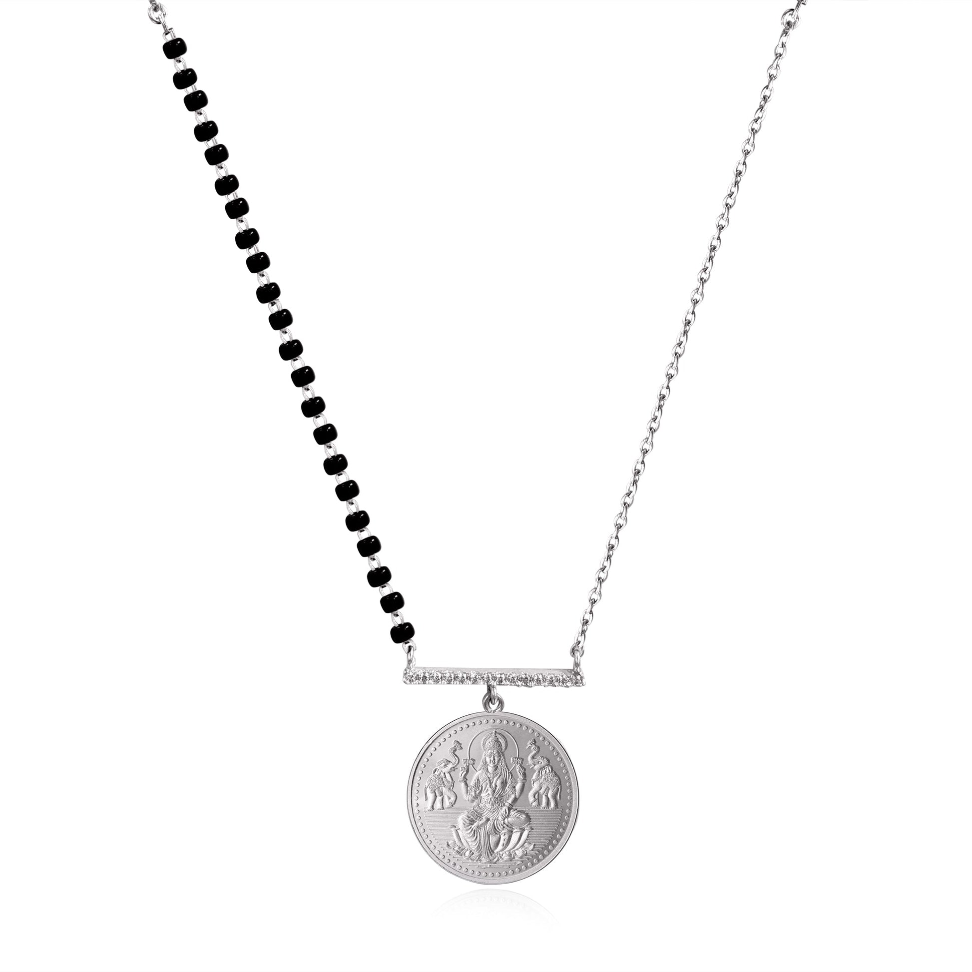 999 Silver Lakshmi Mangalsutra