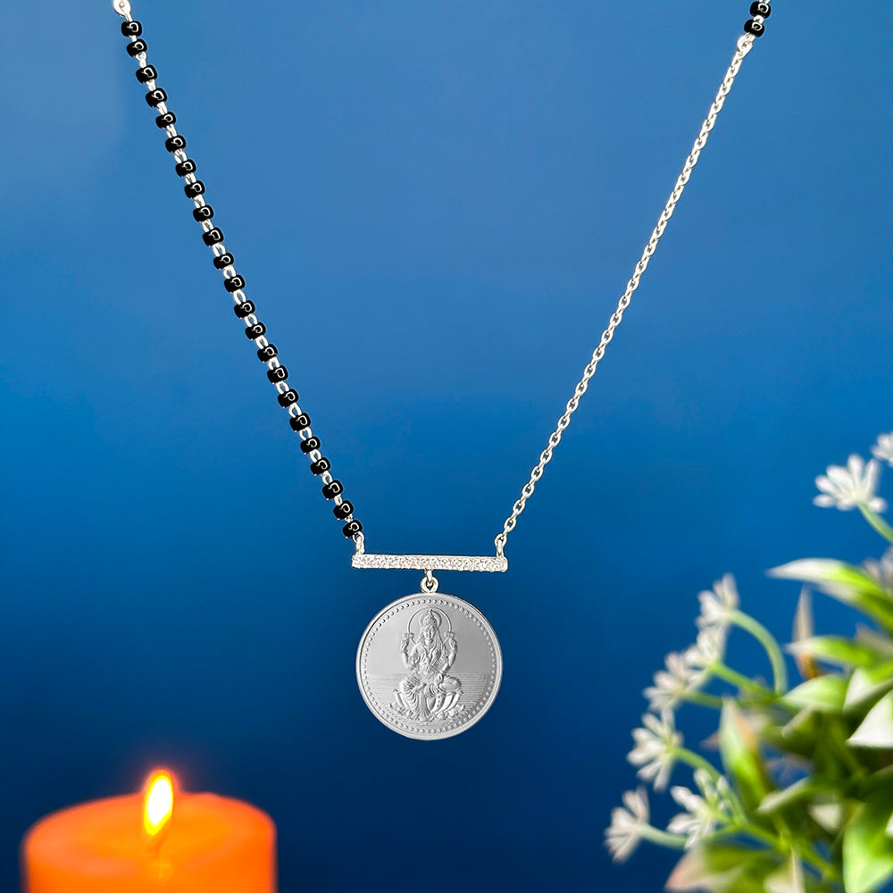 999 Silver Lakshmi Mangalsutra