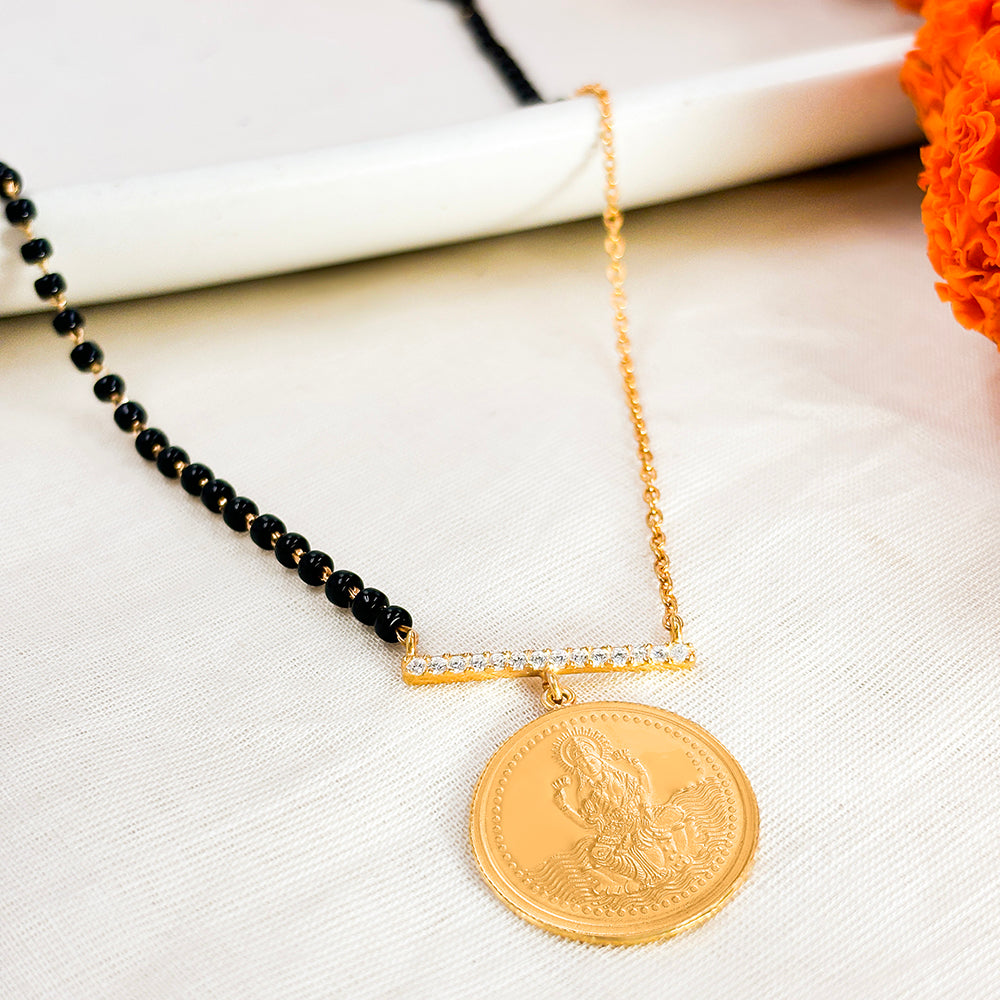 999 Silver Lakshmi Mangalsutra