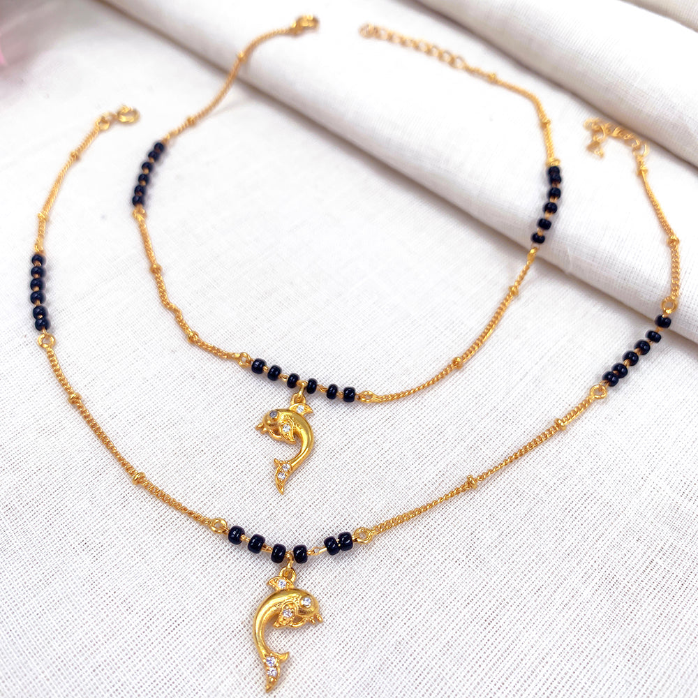 92.5 Sterling Silver Dolphin anklet