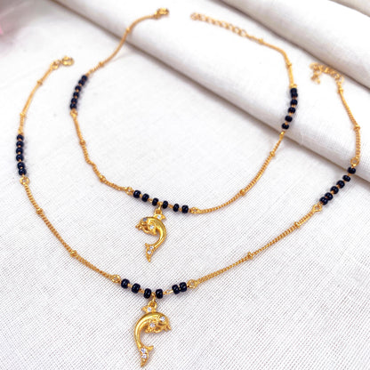 92.5 Sterling Silver Dolphin anklet