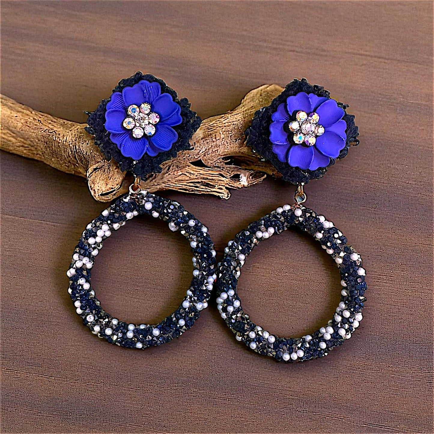 Light Weight Fancy Earrings Blue Earrings Ear Rings Earrings party Trincket Jewellry Jewelry Jewellery