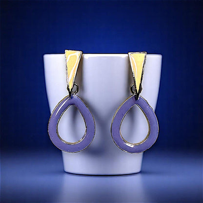 Funk Up Your Style with Colorful Earrings! Blue Drop Earrings casuals Ear Rings Earrings office Trincket Jewellry Jewelry Jewellery