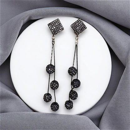 Just too Glamorous Shimmery Earrings Grey Earrings bead Ear Rings Earrings party Trincket Jewellry Jewelry Jewellery