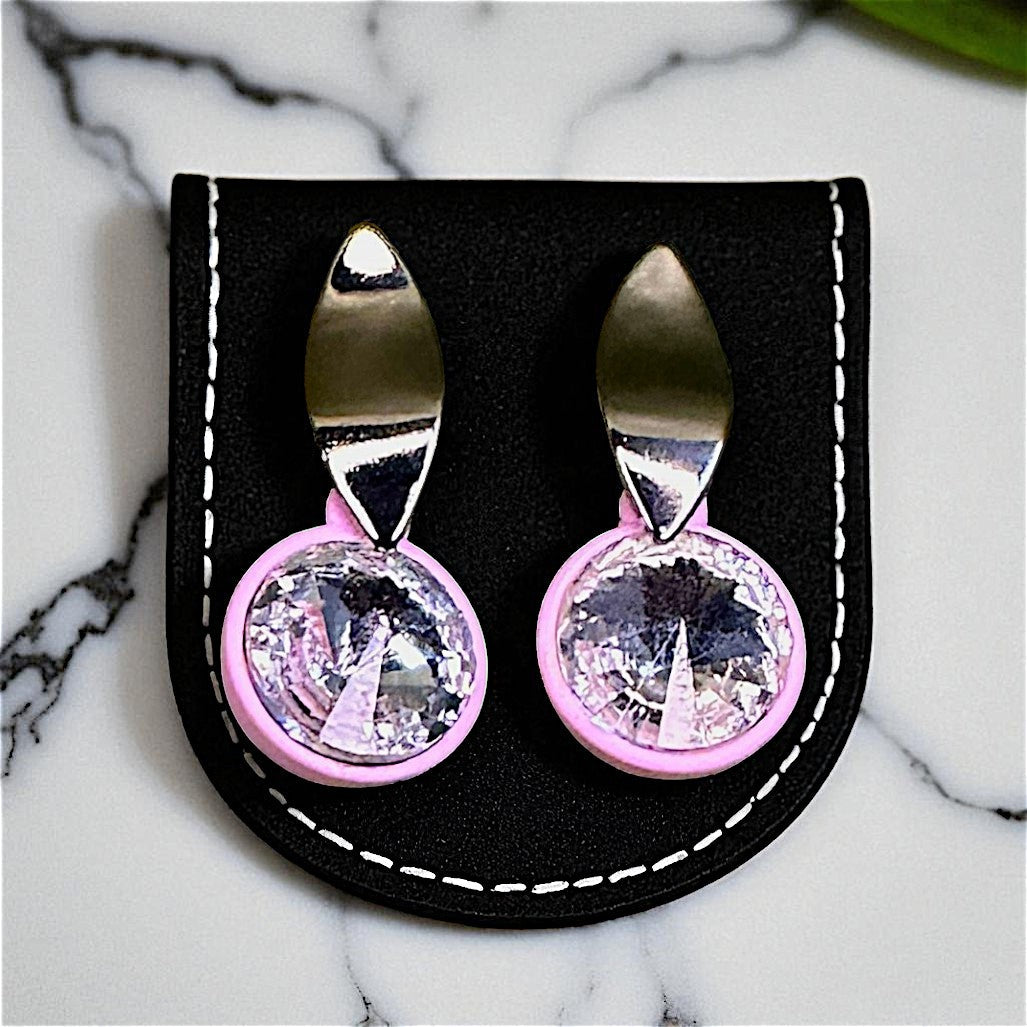 Cute Little Glass Bead Earrings Light Pink Earrings casuals Ear Rings Earrings office Trincket Jewellry Jewelry Jewellery