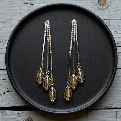 Trio Leaf Fancy Earrings - Perfect Party Accessory Earrings Ear Rings Earrings ethnic party Trincket Jewellry Jewelry Jewellery