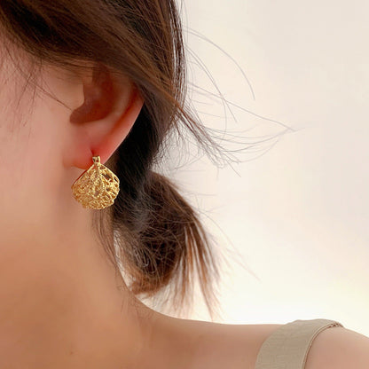 Open Hoop Gold Earrings JLT11736