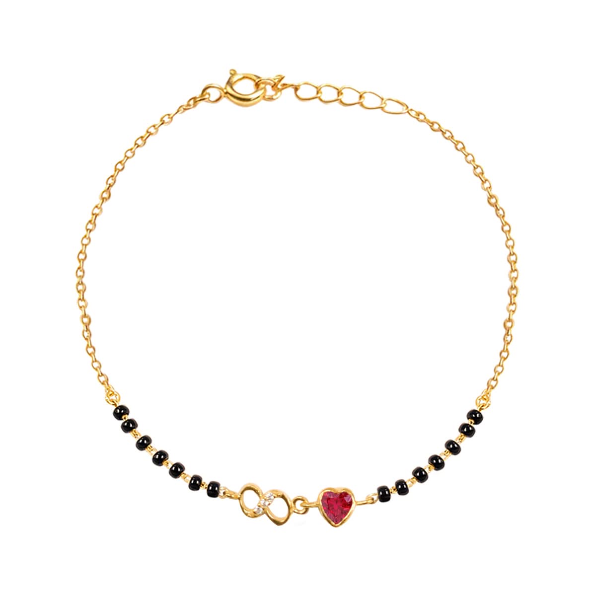 Infinity Heart Mangalsutra Bracelet