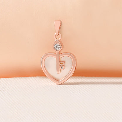 Secret Key Heart Silver Pendant
