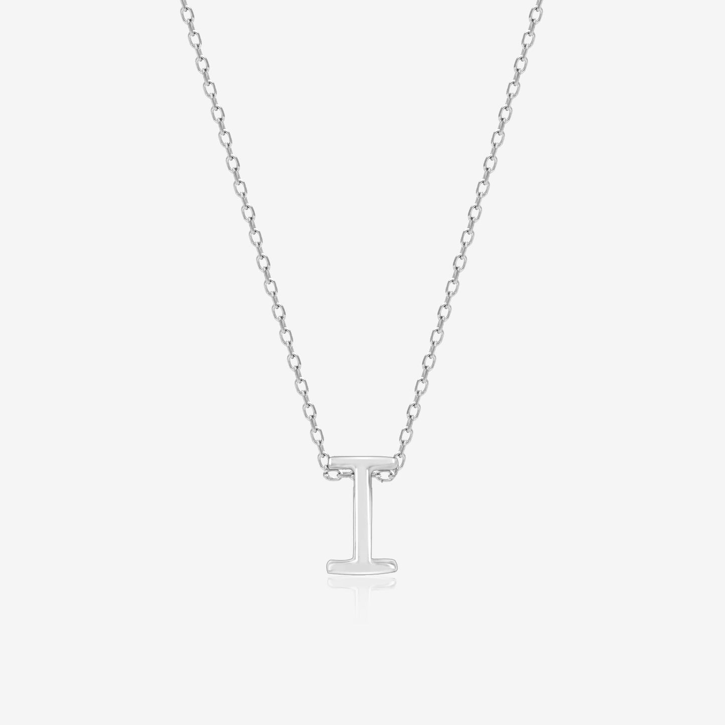 Infinite I Initial Necklace