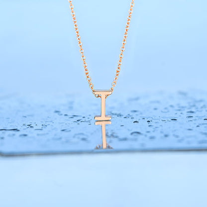 Infinite I Initial Necklace
