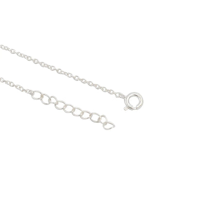 Infinity Silver 92.5 Green Mangalsutra Necklace