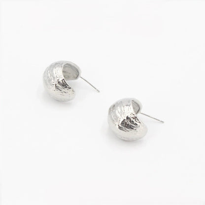 Sliver C Shaped Pin Earrings JLT11480