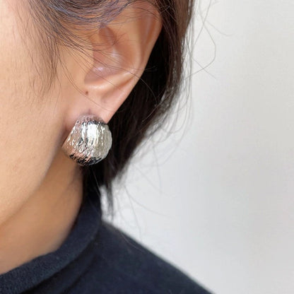 Sliver C Shaped Pin Earrings JLT11480