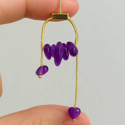 Ice Quartz Pin Earrings JLT12227