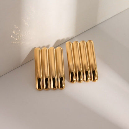 Glamour Vertical Statement Earrings