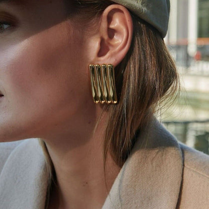 Glamour Vertical Statement Earrings