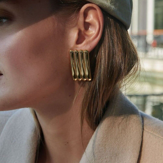 Glamour Vertical Statement Earrings