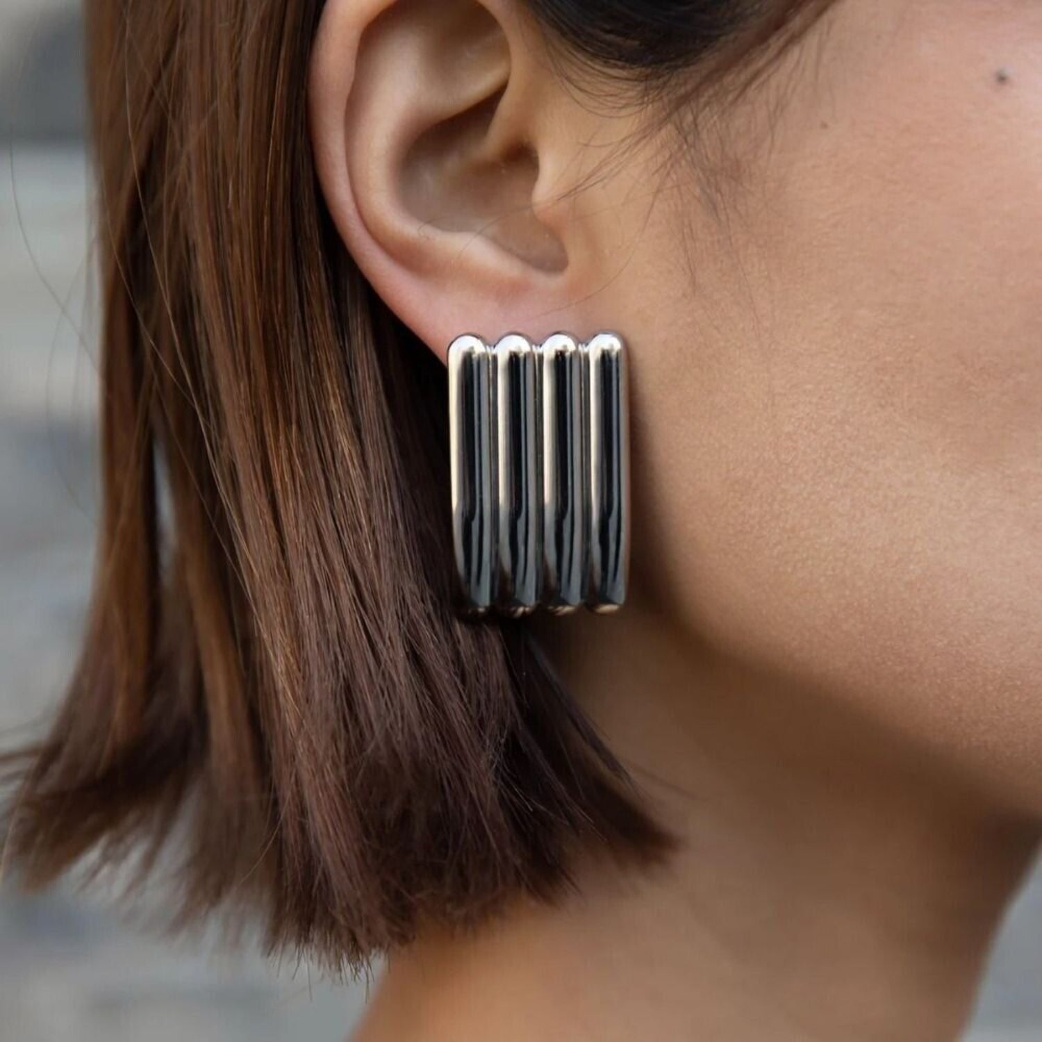 Glamour Vertical Statement Earrings