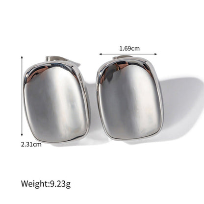Chunky Silver Stud Earrings  JLT12740