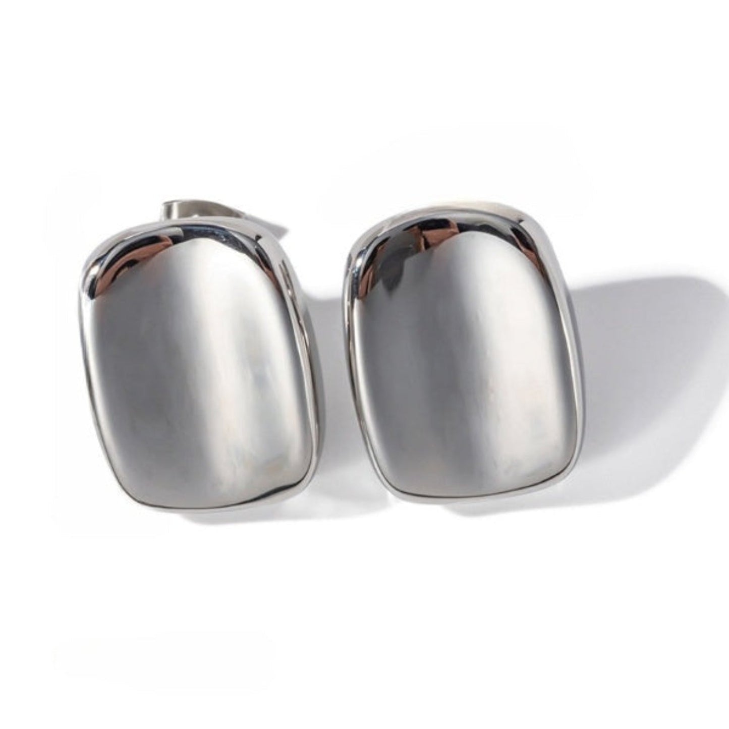 Chunky Silver Stud Earrings  JLT12740