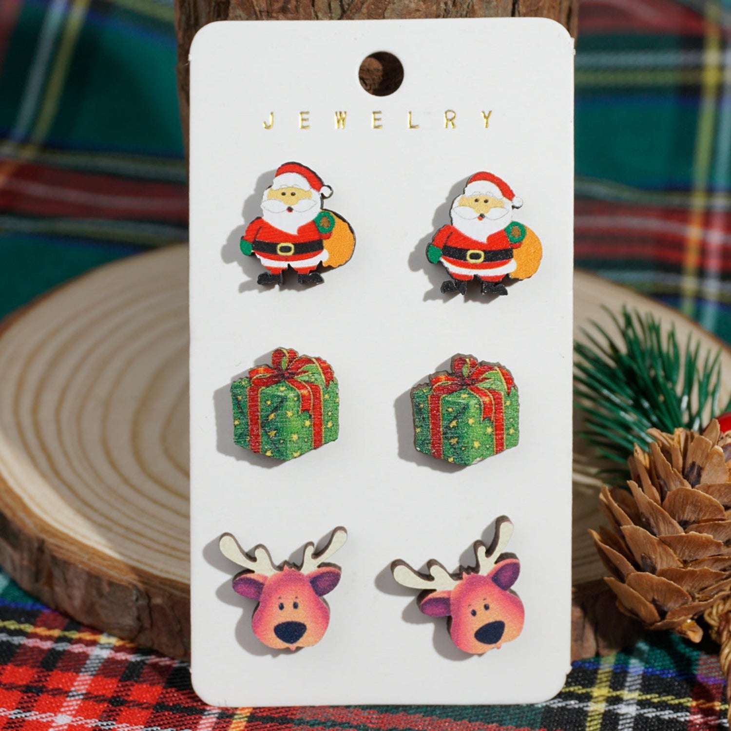Santa Christmas Earrings JLT12819